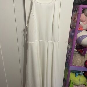 Lulus White Sleeveless Dress
